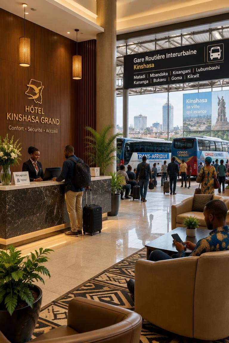 Hôtel et transport en RDC